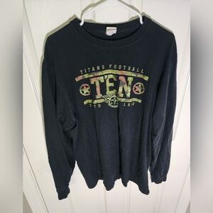 Titans Football Mens Long Sleeve Shirt Large